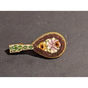 Vintage Italian Micro Mosaic Brooch